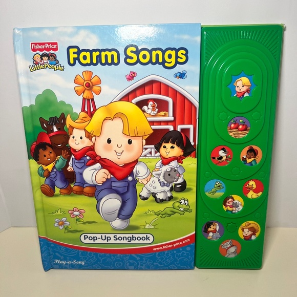 Vintage Fisher Price Little people Farm Pop Up Book With Sounds WORKING Eddie - Picture 1 of 8